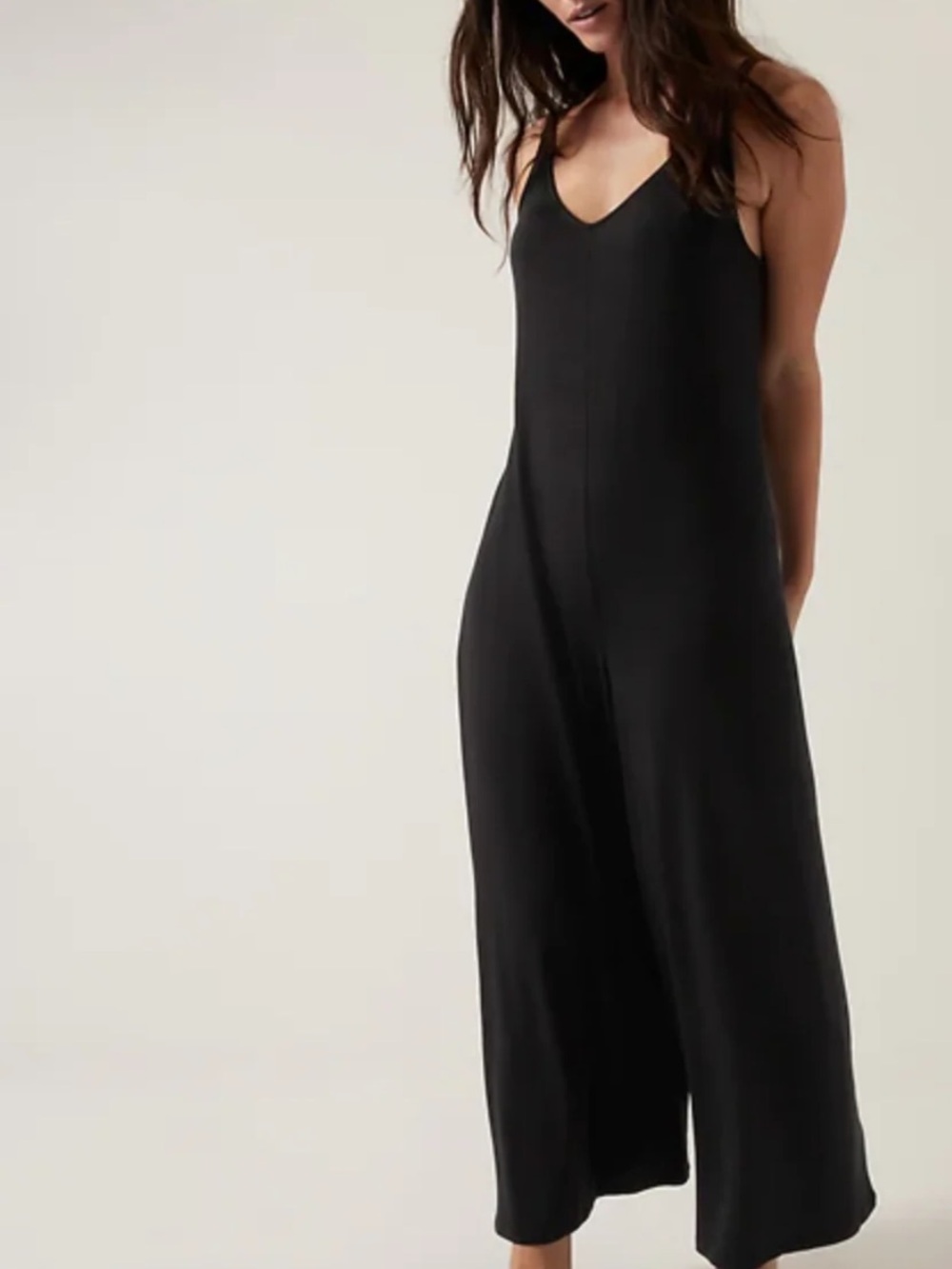Athlete Black V Neck jumpsuit Black - Women’s